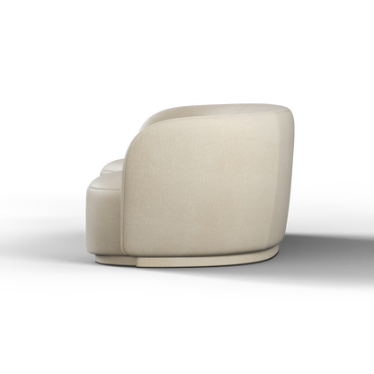 Posh Sofa - Curved Back Sofa with Continuous Base