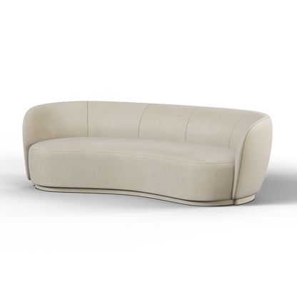 Posh Sofa - Curved Back Sofa with Continuous Base