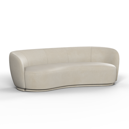 Posh Sofa - Curved Back Sofa with Continuous Base