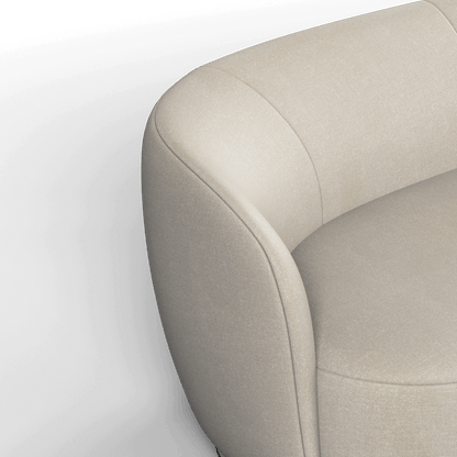 Posh Sofa - Curved Back Sofa with Continuous Base