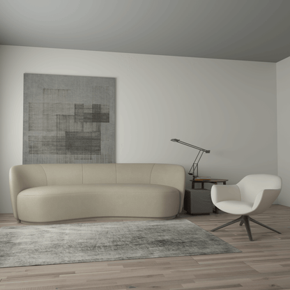 Posh Sofa - Curved Back Sofa with Continuous Base
