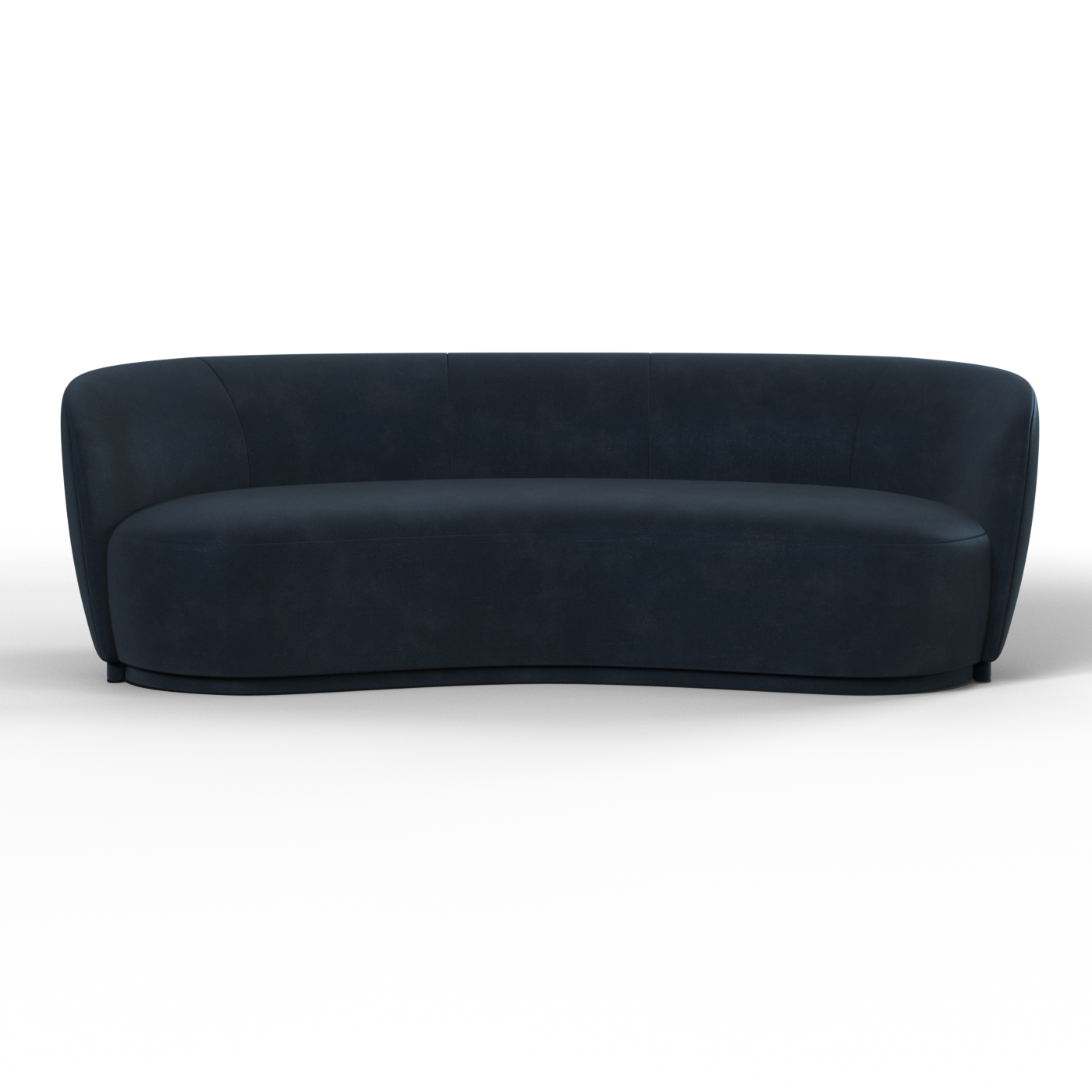 Posh Sofa - Curved Back Sofa with Continuous Base