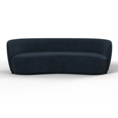 Posh Sofa - Curved Back Sofa with Continuous Base