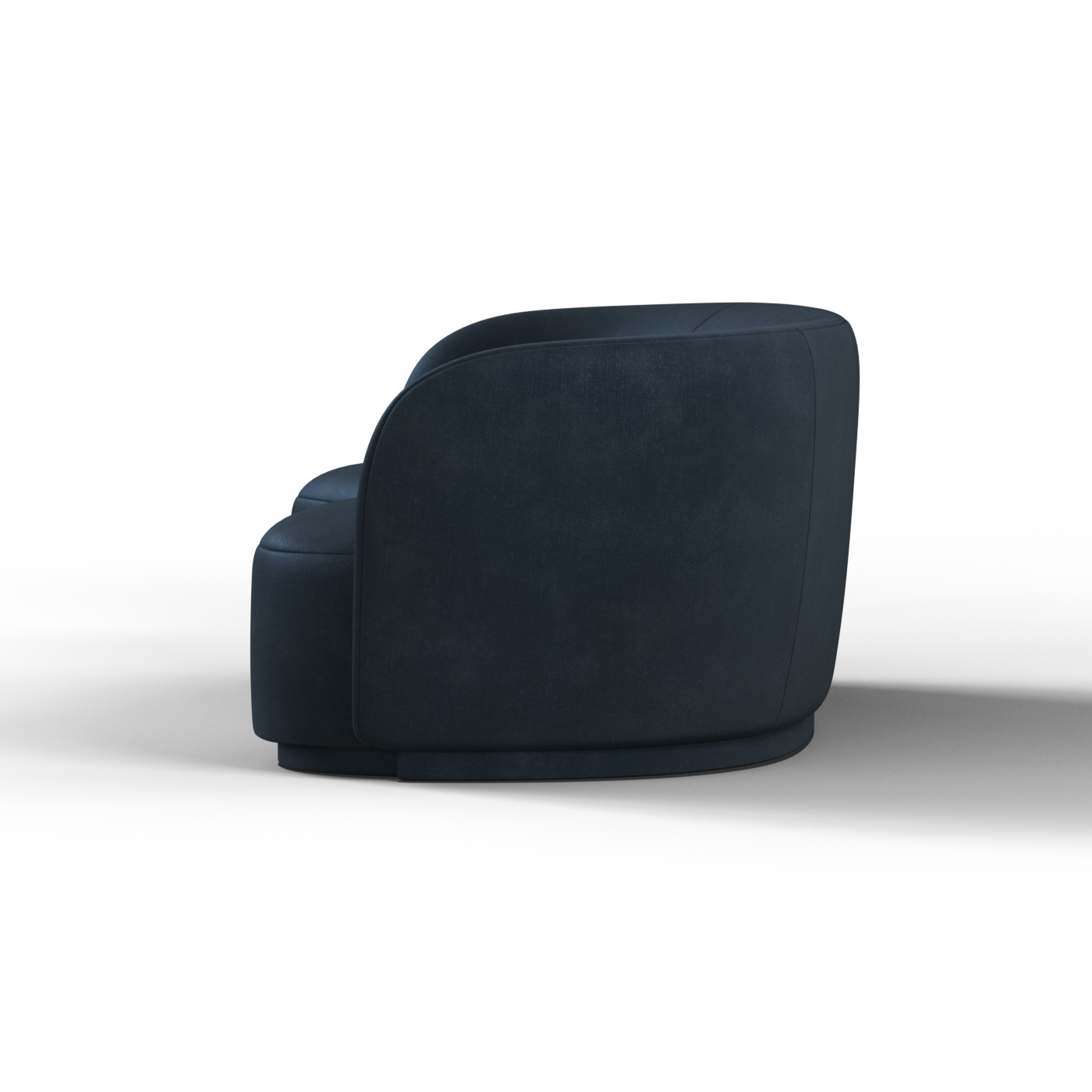Posh Sofa - Curved Back Sofa with Continuous Base