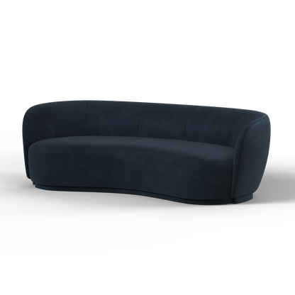 Posh Sofa - Curved Back Sofa with Continuous Base
