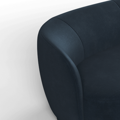 Posh Sofa - Curved Back Sofa with Continuous Base