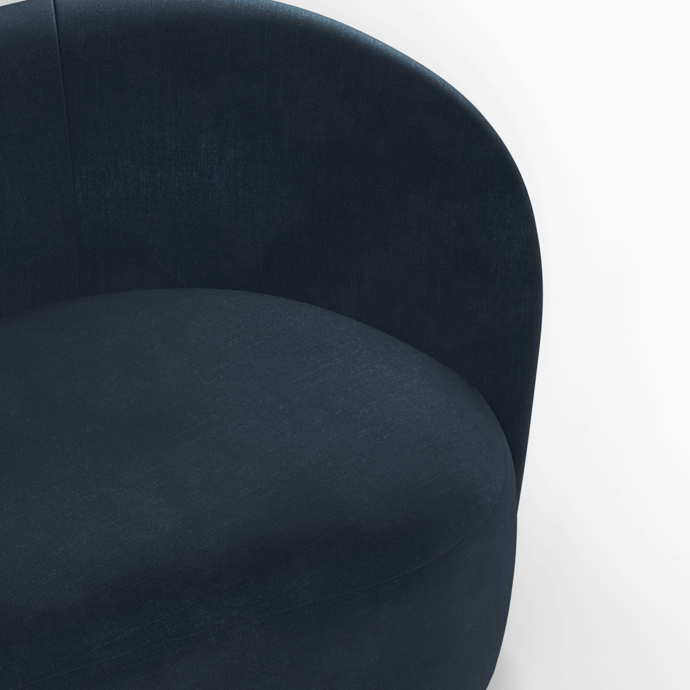 Posh Sofa - Curved Back Sofa with Continuous Base
