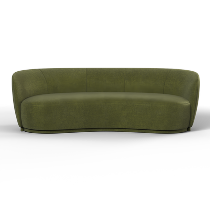 Posh Sofa - Curved Back Sofa with Continuous Base