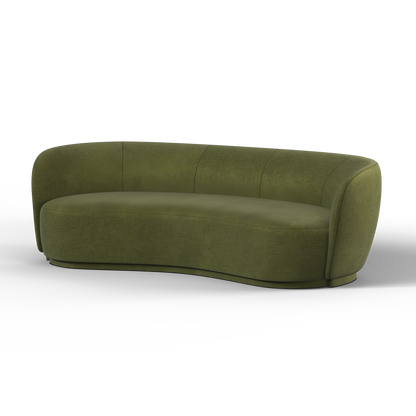 Posh Sofa - Curved Back Sofa with Continuous Base