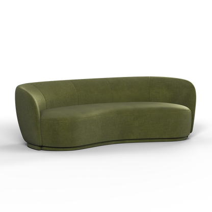 Posh Sofa - Curved Back Sofa with Continuous Base