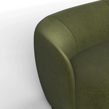 Posh Sofa - Curved Back Sofa with Continuous Base