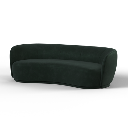 Posh Sofa - Curved Back Sofa with Continuous Base