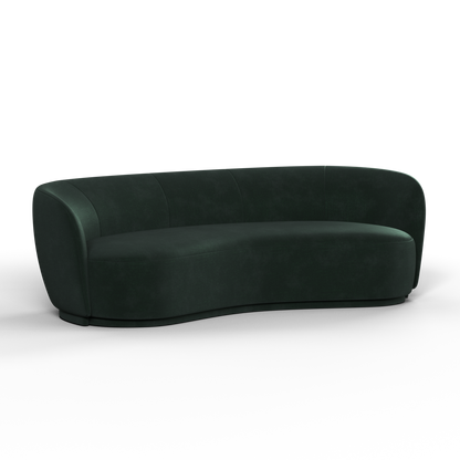 Posh Sofa - Curved Back Sofa with Continuous Base