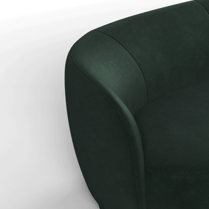 Posh Sofa - Curved Back Sofa with Continuous Base
