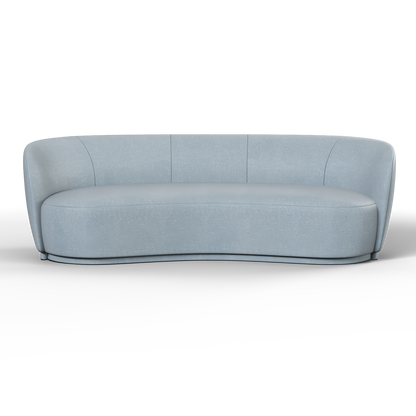 Posh Sofa - Curved Back Sofa with Continuous Base