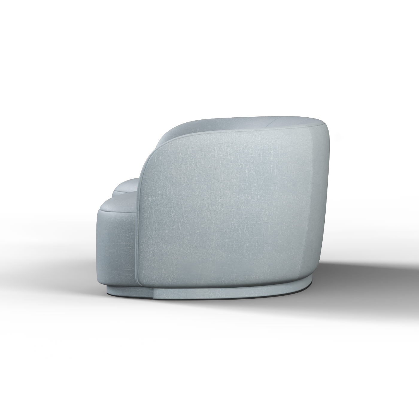 Posh Sofa - Curved Back Sofa with Continuous Base