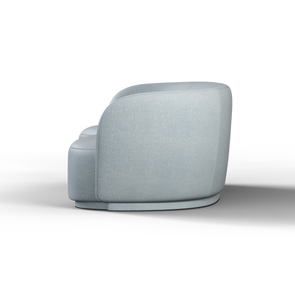 Posh Sofa - Curved Back Sofa with Continuous Base