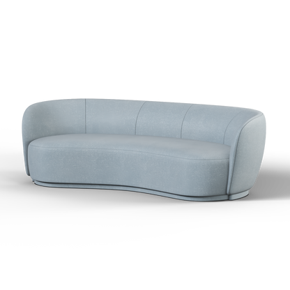 Posh Sofa - Curved Back Sofa with Continuous Base