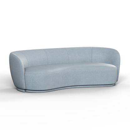Posh Sofa - Curved Back Sofa with Continuous Base