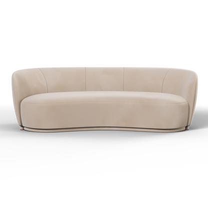 Posh Sofa - Curved Back Sofa with Continuous Base