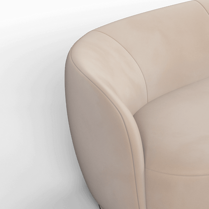 Posh Sofa - Curved Back Sofa with Continuous Base