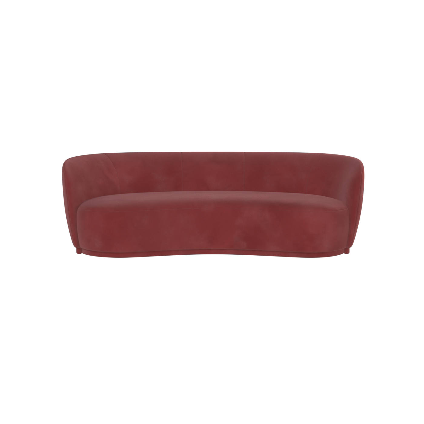 Posh Sofa - Curved Back Sofa with Continuous Base