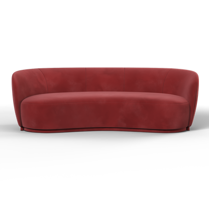 Posh Sofa - Curved Back Sofa with Continuous Base