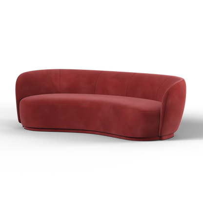 Posh Sofa - Curved Back Sofa with Continuous Base