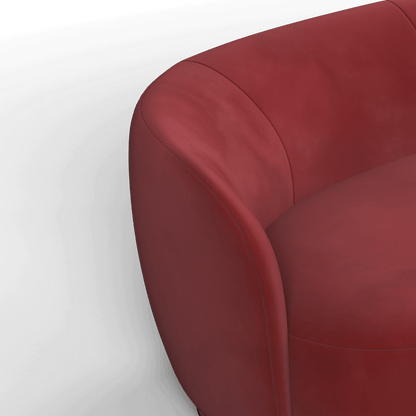 Posh Sofa - Curved Back Sofa with Continuous Base