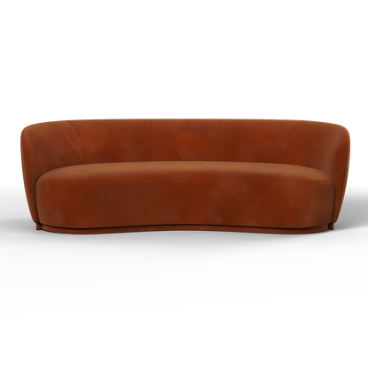 Posh Sofa - Curved Back Sofa with Continuous Base