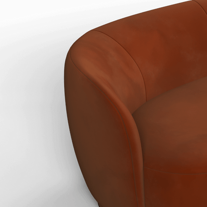 Posh Sofa - Curved Back Sofa with Continuous Base