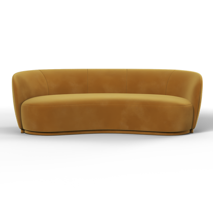 Posh Sofa - Curved Back Sofa with Continuous Base