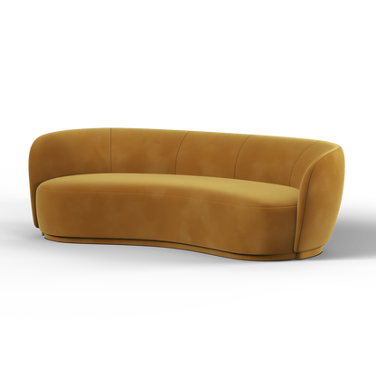 Posh Sofa - Curved Back Sofa with Continuous Base