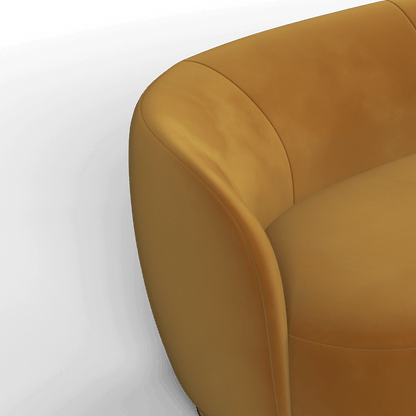 Posh Sofa - Curved Back Sofa with Continuous Base