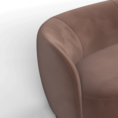 Posh Sofa - Curved Back Sofa with Continuous Base