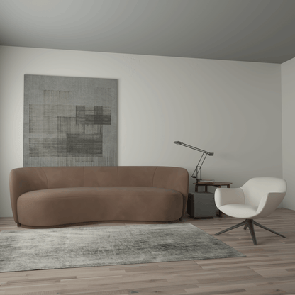 Posh Sofa - Curved Back Sofa with Continuous Base
