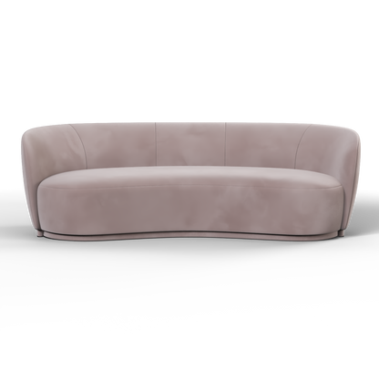 Posh Sofa - Curved Back Sofa with Continuous Base