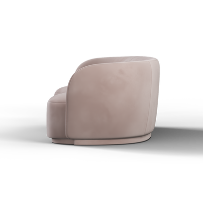Posh Sofa - Curved Back Sofa with Continuous Base