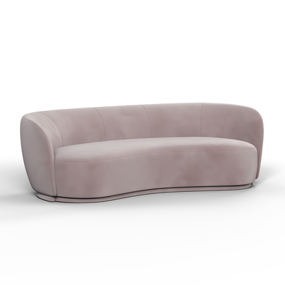 Posh Sofa - Curved Back Sofa with Continuous Base