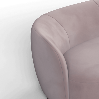 Posh Sofa - Curved Back Sofa with Continuous Base
