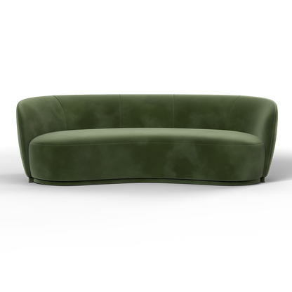 Posh Sofa - Curved Back Sofa with Continuous Base