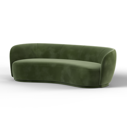 Posh Sofa - Curved Back Sofa with Continuous Base