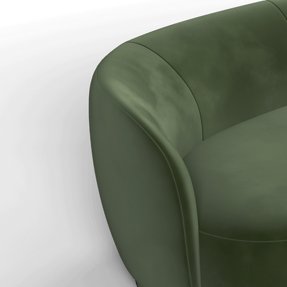 Posh Sofa - Curved Back Sofa with Continuous Base