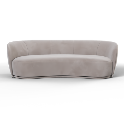 Posh Sofa - Curved Back Sofa with Continuous Base