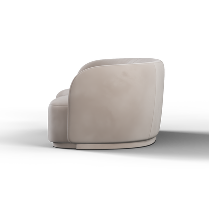 Posh Sofa - Curved Back Sofa with Continuous Base