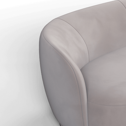 Posh Sofa - Curved Back Sofa with Continuous Base