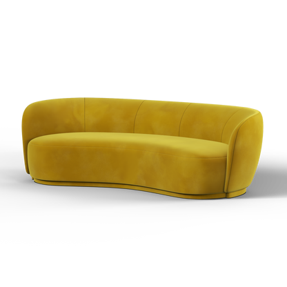 Posh Sofa - Curved Back Sofa with Continuous Base