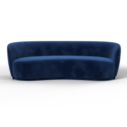 Posh Sofa - Curved Back Sofa with Continuous Base