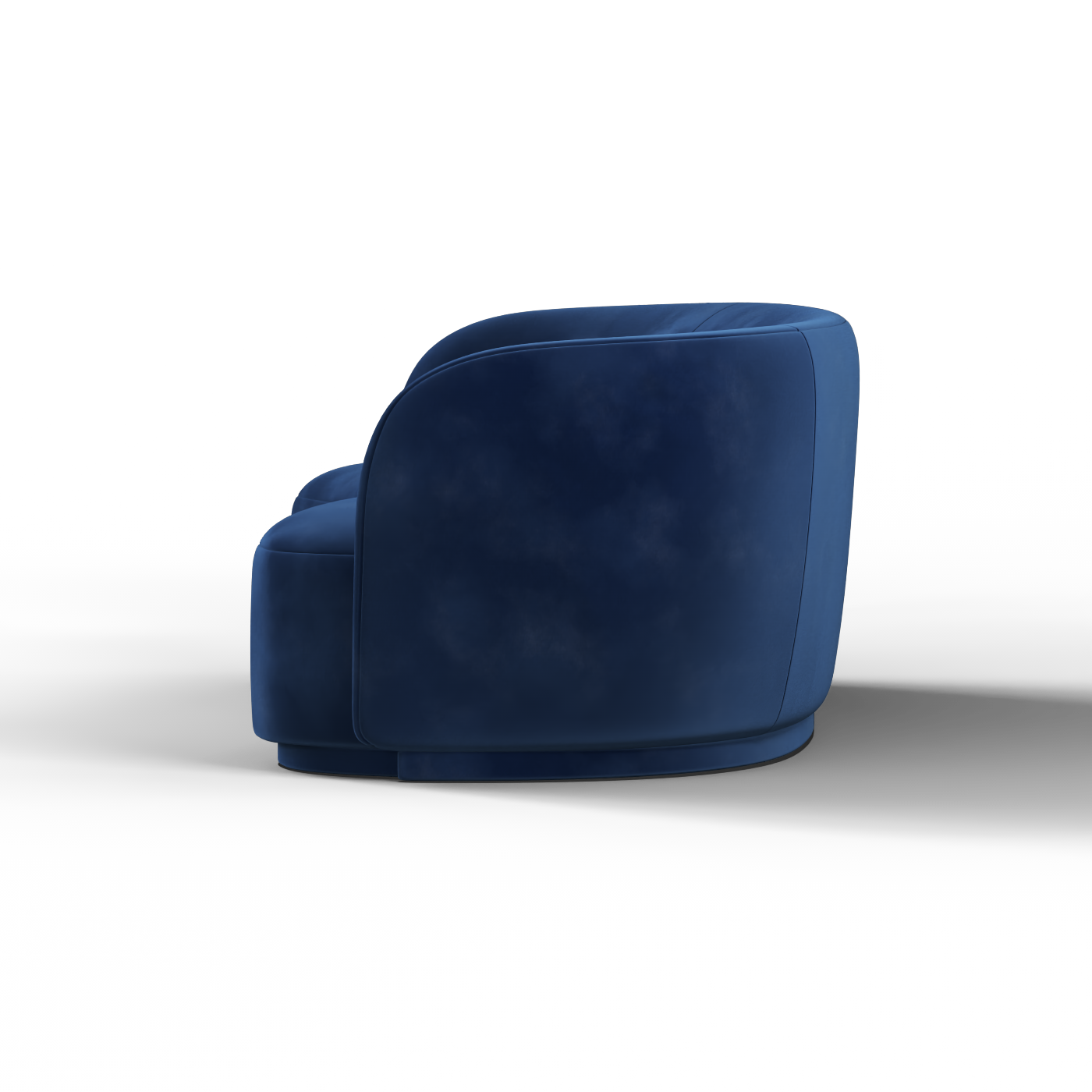 Posh Sofa - Curved Back Sofa with Continuous Base