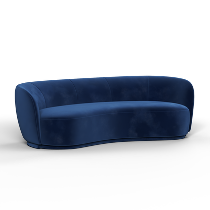 Posh Sofa - Curved Back Sofa with Continuous Base